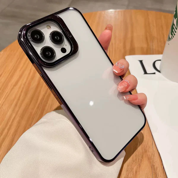 Capa para iPhone com suporte invisível e protetor de lente (Exclusiva🔥)