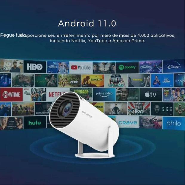 Projetor portátil Cinema em Casa