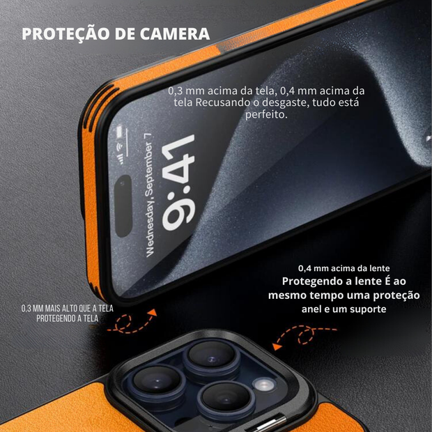 Case Couro Matte Magsafe Iphone